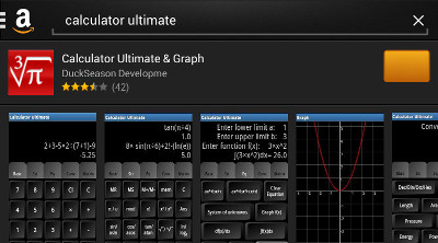 Calculator Ultimate on Amazon Appstore